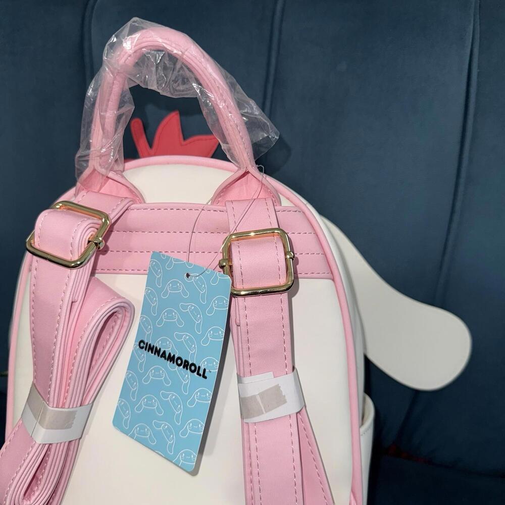 NWT Her Universe Sanrio Cinnamoroll Strawberry Mini Backpack Adjust Shoulder - Picture 6 of 9